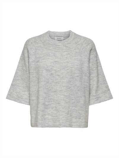 Only - Simoni 3/4 Strik - Light Grey Melange